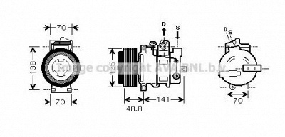 AVA QUALITY COOLING msk426 -  Компрессор, кондиционер